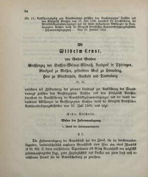 Nr 13: Ausführungsgesetz zu diesem Staatsvertrage