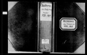 Berwangen, evangelische Gemeinde: Standesbuch 1850-1870