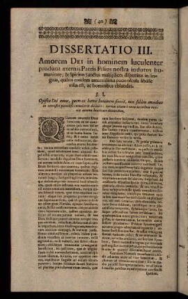 40-61, Dissertatio III.