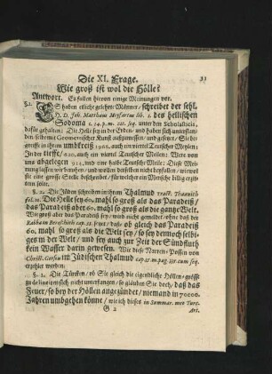 Die XI. Frage - XX. Frage.