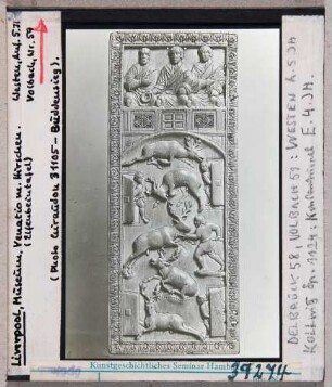 Liverpool, Museum: Venatio mit Hirschen, Ditpychontafel