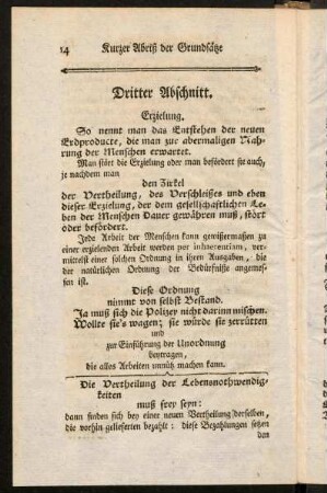14-38, Dritter Abschnitt. Erzielung. Vierter Abschnitt. Aufwand der Eigenthümer.