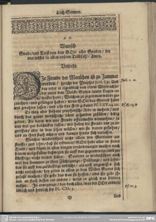 Leichenpredigt : Leich-Sermon, Vorrede, Leich-Text, der Satz, Erklärung