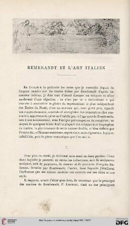 3. Pér. 7.1892: Rembrandt et l'art italien