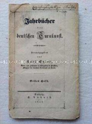 Jahrbuch der deutschen Turnkunst, 1. Jg. 1843