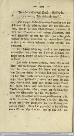 Von der fallenden Sucht, Epilepsie (Tétanos, Wundstarrkrampf)