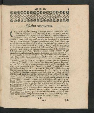 Syllabus contentorum.