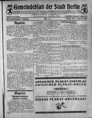 1926,1: Nr. 1, 3. Januar 1926