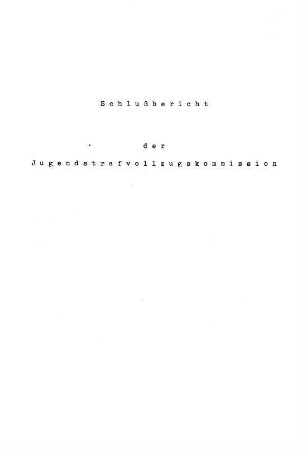 Schlußbericht
