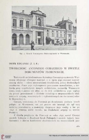 4: Twórczośc Antoniego Corazziego w świetle dokumentów Florenckich