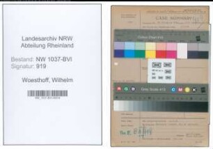 Entnazifizierung Wilhelm Woesthoff , geb. 24.10.1909 (Buchhalter)
