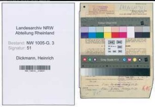 Entnazifizierung Heinrich Dickmann , geb. 12.05.1903 (Elektriker)