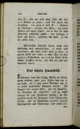 Das sechste Hauptstück.