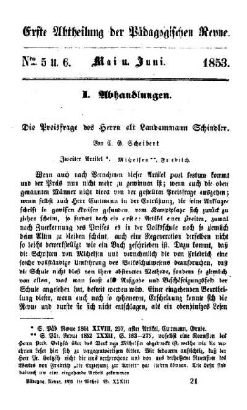 Die Preisfrage des Herrn alt Landammann Schindler : zweiter Artikel ; Michelsen, Friedrich
