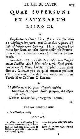 Quae supersunt Ex Satyrarum Libro III.