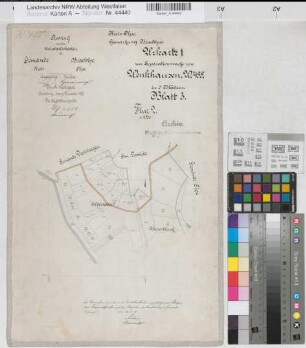 Drolshagen (Drolshagen), Dumicke (Drolshagen), Brachtpe (Drolshagen), Separation Wenkhausen, Bl. 3 Urkarte I Brachtpe Flur 2