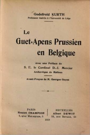 Le Guet-apens prussien en Belgique