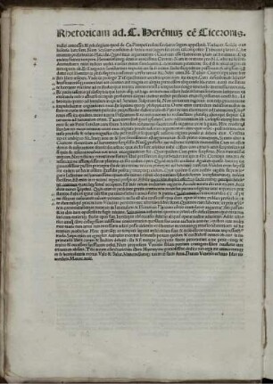 Rhetoricam ad C. Herēniuz eē Ciceronis