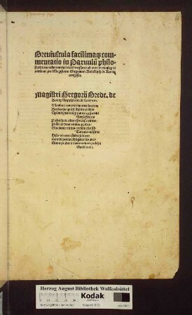 Breuiuscula facilimaq[ue] commentatio in Paruulu[m] philosophie moralis : teneriori etati necessaria ad recte virtuoseq[ue] viuendum