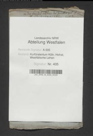 Das Junkerngut in der Freiheit Bilstein, Afterlehen des Schlosses Bilstein, Lehnsträger: der hingerichtete Johann Junker