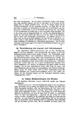 Verwilderung der Jugend und Lehrermangel : [Mitteilungen]