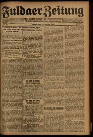 Ausgabe vom Freitag, den 21. Januar 1916.