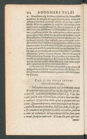 Cap. 5. De Vocis Intentione & remissione.