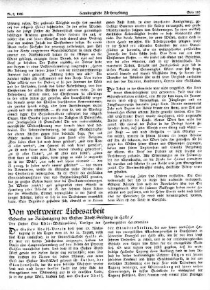 Von weltweiter Liebesarbeit : Gedanken zur Reichstagung der Gustav-Adolf-Stiftung in Halle