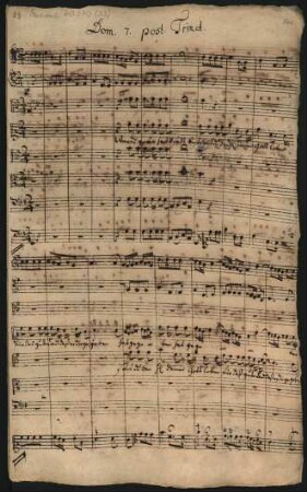 Wenn du 'gessen hast und satt bist; V (4), Coro, orch; G-Dur