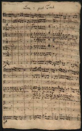 Wenn du 'gessen hast und satt bist; V (4), Coro, orch; G-Dur
