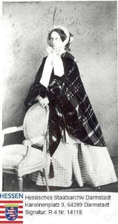 Maria Alexandrowna Zarin v. Russland geb. Prinzessin v. Hessen und bei Rhein (1824-1880) / Porträt, Ganzfigur