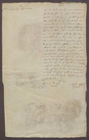 Resignation des Johann Philipp Wambolt von Umstadt.
