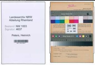 Entnazifizierung Heinrich Peters , geb. 17.09.1900 (Staedt.Angestellter)