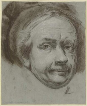 Männlicher Porträtkopf (Phantasieporträt Rembrandts?)