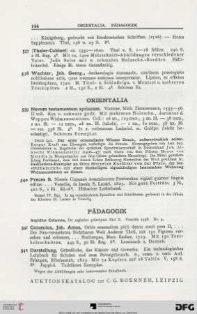Orientalia (Nr. 539-540)