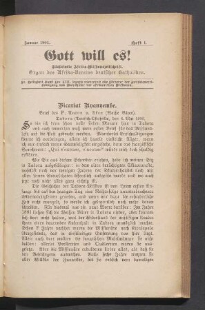 Januar 1903. Heft 1
