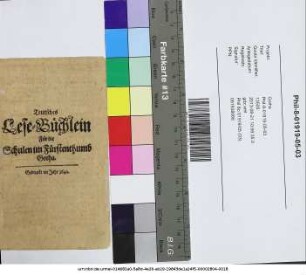 Teutsches Lese-Büchlein Für die Schulen im Fürstenthumb Gotha