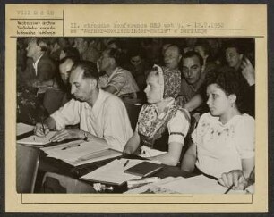 II. Parteikonferenz der SED vom 09.07. bis 12.07.1952 in der Werner-Seelenbinder-Halle in Berlin : II. stronska konferenca SED wot 09.07. do 12.07.1952 we "Werner-Seelenbinder-Halle" w Berlinje
