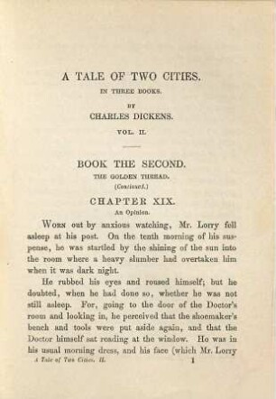 A tale of two cities : in two volumes, 2