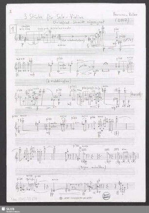 Solos (inst.) - Mus.15445-ZZ-678 : vl