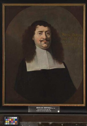 Bildnis des Nicolaus Berthold, 1660-1687 Professor der Logik und Metaphysik in Marburg (1630-1687)