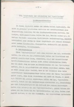 III. Morphologie und Entwicklung der "spezifischen" Lymphogranulomzellen