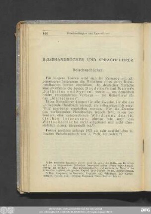 Reisehandbücher Und Sprachführer.