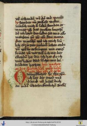 (106r - 119r) Gebete zu den 29 innerlichen Leiden Christi.