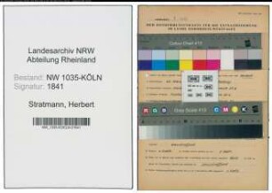 Entnazifizierung Herbert Stratmann , geb. 22.03.1921 (Steiger)