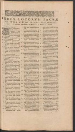 Index Locorum Sacrae Scripturae Veteris Et Novi Testamenti ...