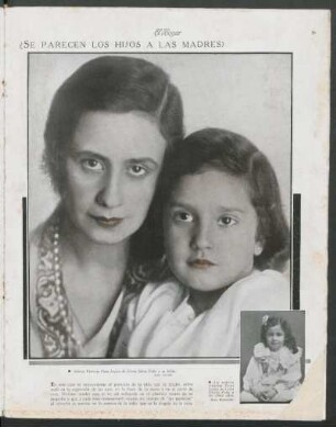 ¿Se parecen los hijos a las madres?