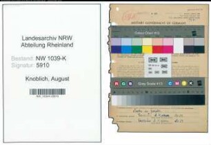 Entnazifizierung August Knoblich , geb. 04.01.1898 (Polizist)