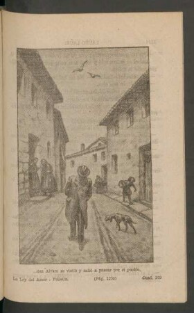 ... don Alvaro se vistió y salió a pasear por el pueblo. - [Ilustración]