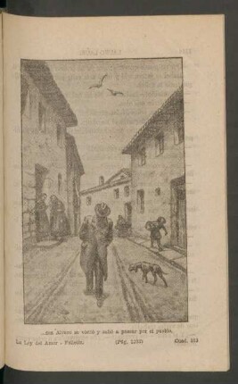 ... don Alvaro se vistió y salió a pasear por el pueblo. - [Ilustración]